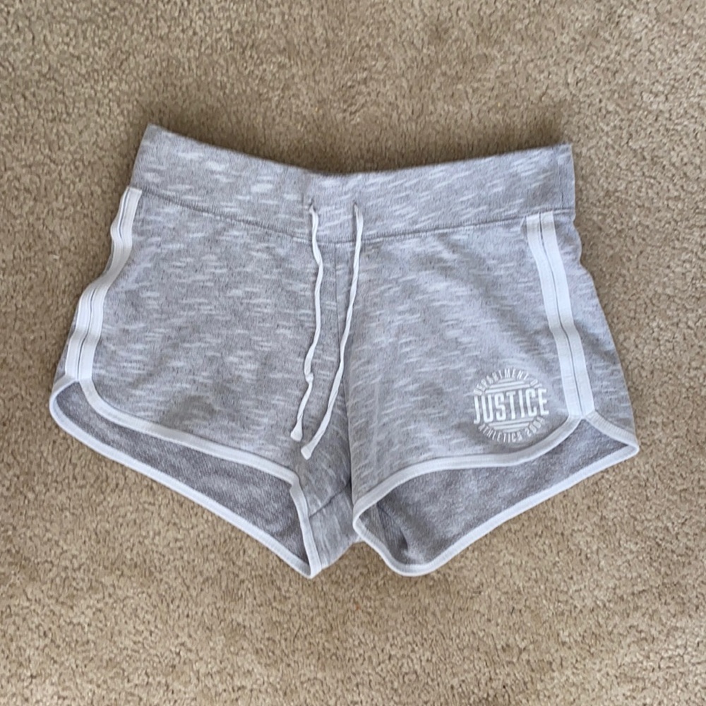 Grey justice lounging shorts